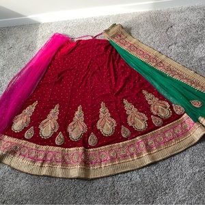 Indian Wedding Designer Bollywood heavy Lehenga Saree